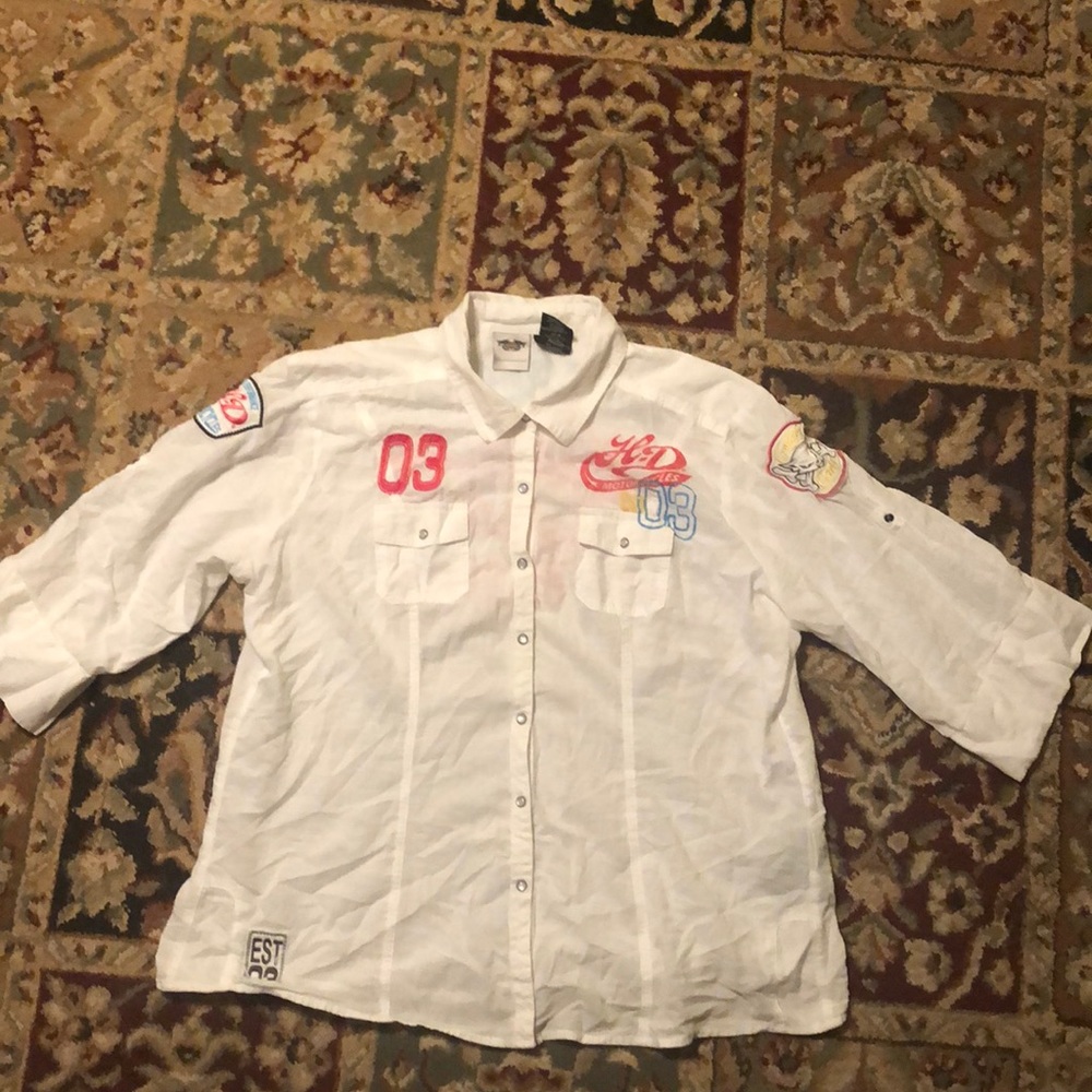 Harley Davidson button up